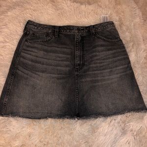NWOT gray denim skirt